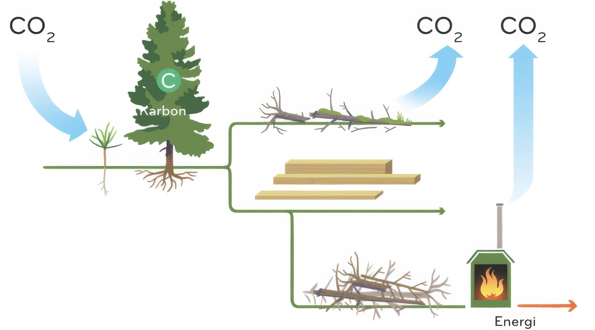 CO₂-rekneskap for Seimen Sag